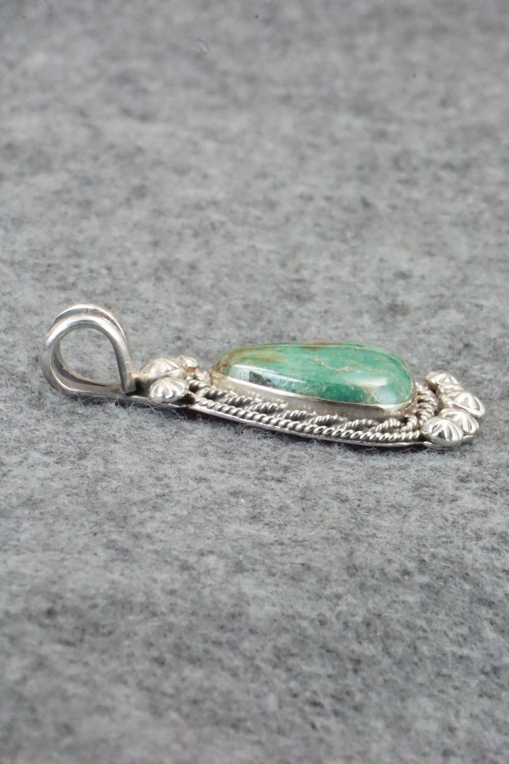 Turquoise & Sterling Silver Pendant - Michael Chavez