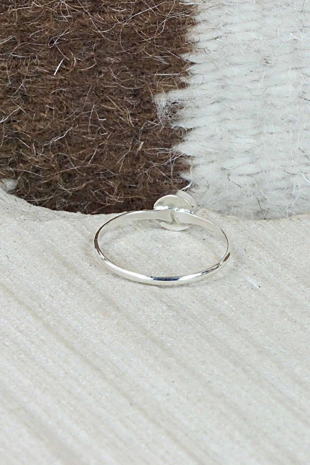 Opalite & Sterling Silver Ring - Arlinda Lalio - Size 8.5