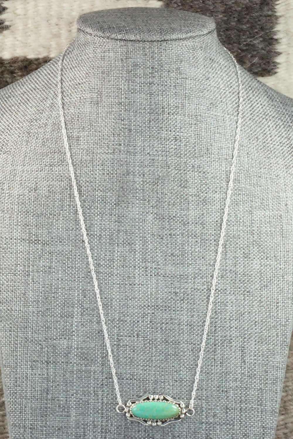 Turquoise & Sterling Silver Necklace - Helen Slim