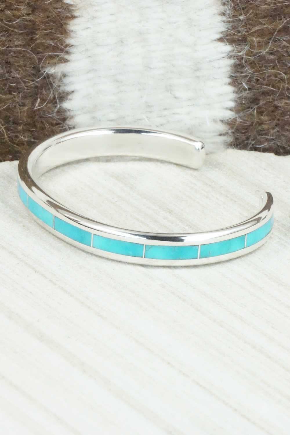 Turquoise & Sterling Silver Bracelet - Larry Loretto