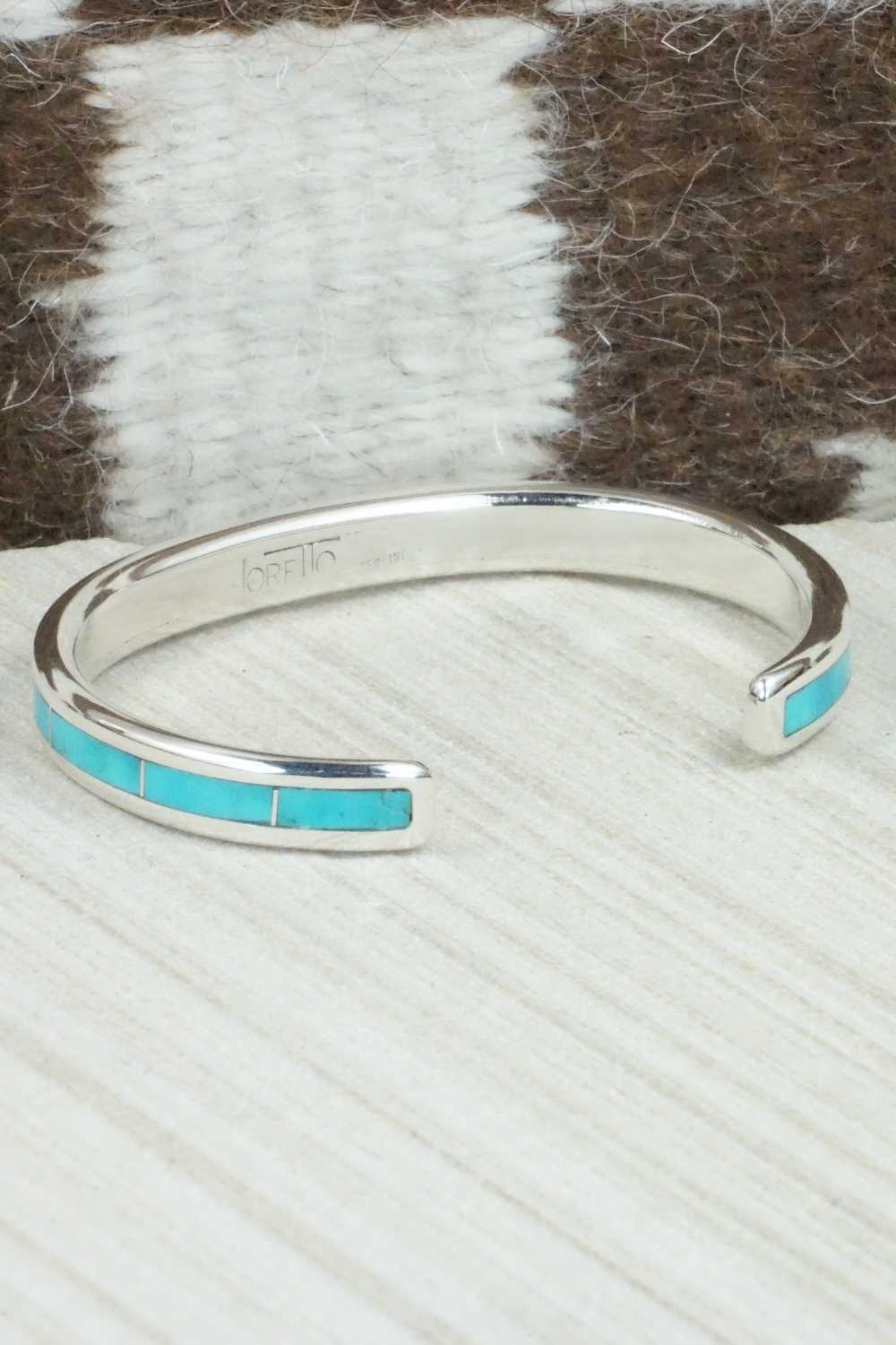 Turquoise & Sterling Silver Bracelet - Larry Loretto