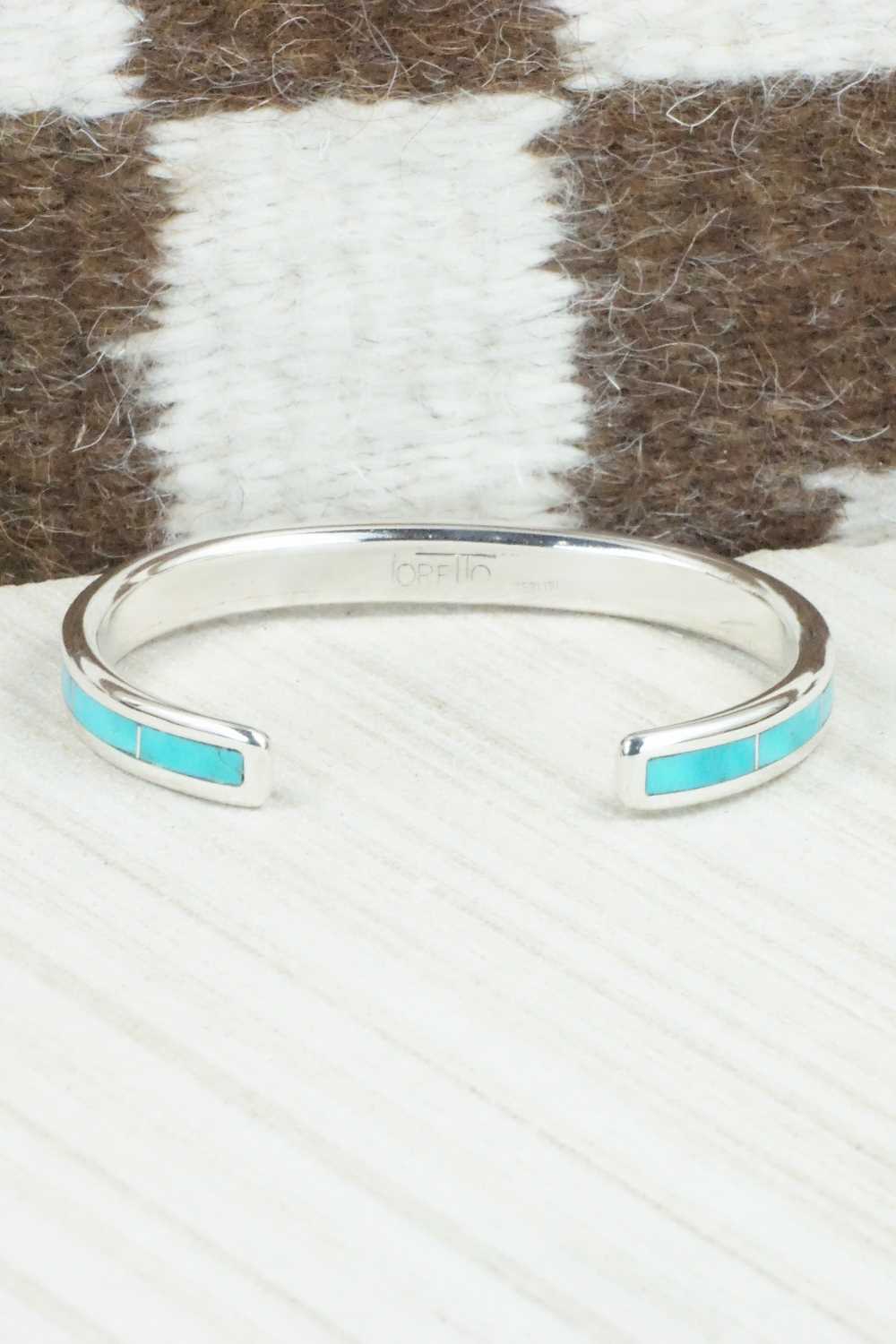 Turquoise & Sterling Silver Bracelet - Larry Loretto