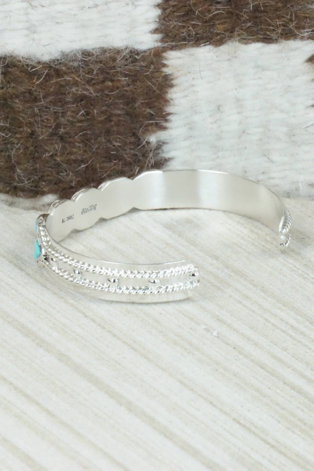 Turquoise & Sterling Silver Bracelet - Derrick Chavez & Lorelia
