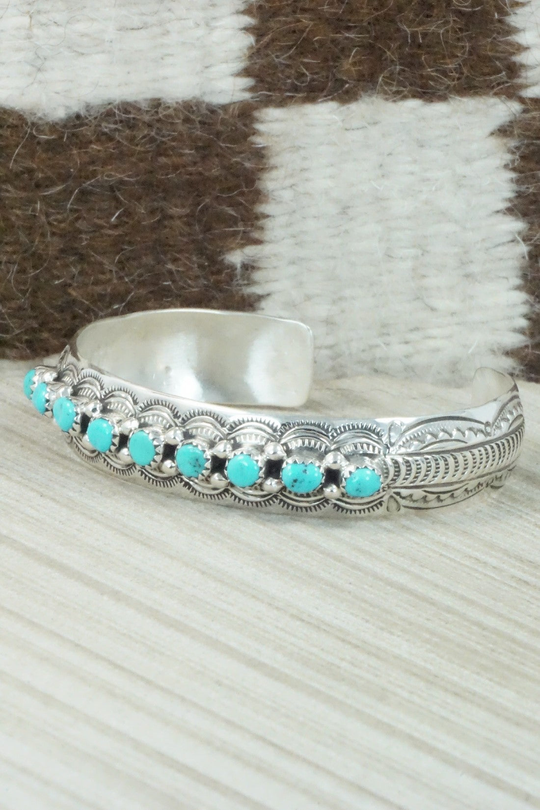 Turquoise & Sterling Silver Bracelet - Grace Silver