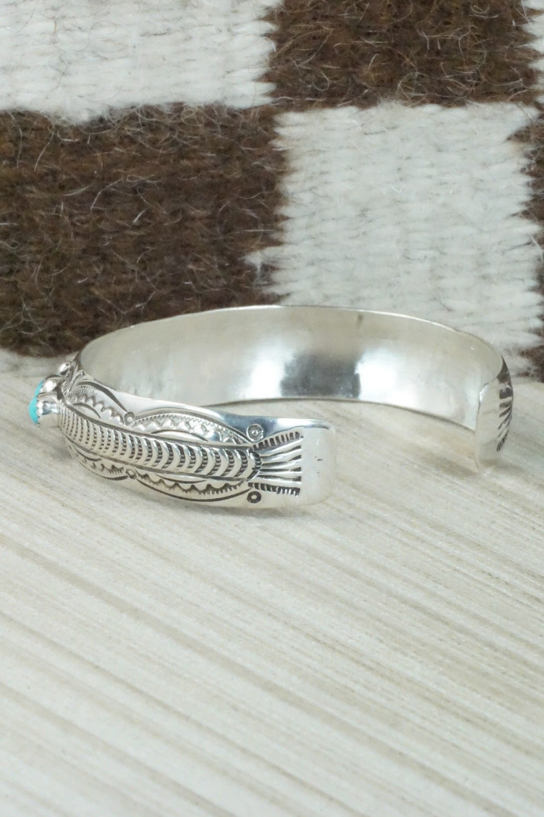 Turquoise & Sterling Silver Bracelet - Grace Silver