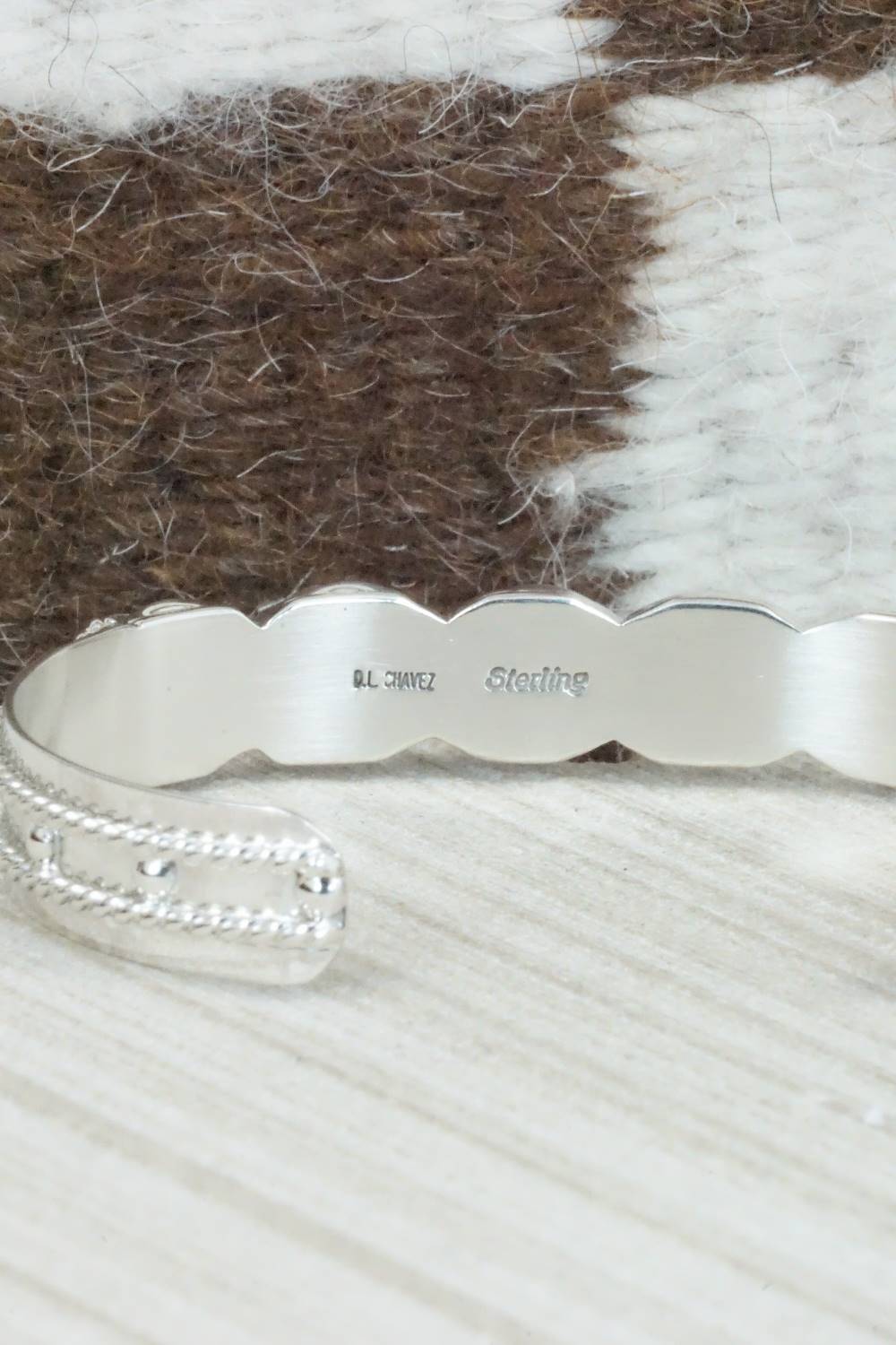 Turquoise & Sterling Silver Bracelet - Derrick Chavez & Lorelia