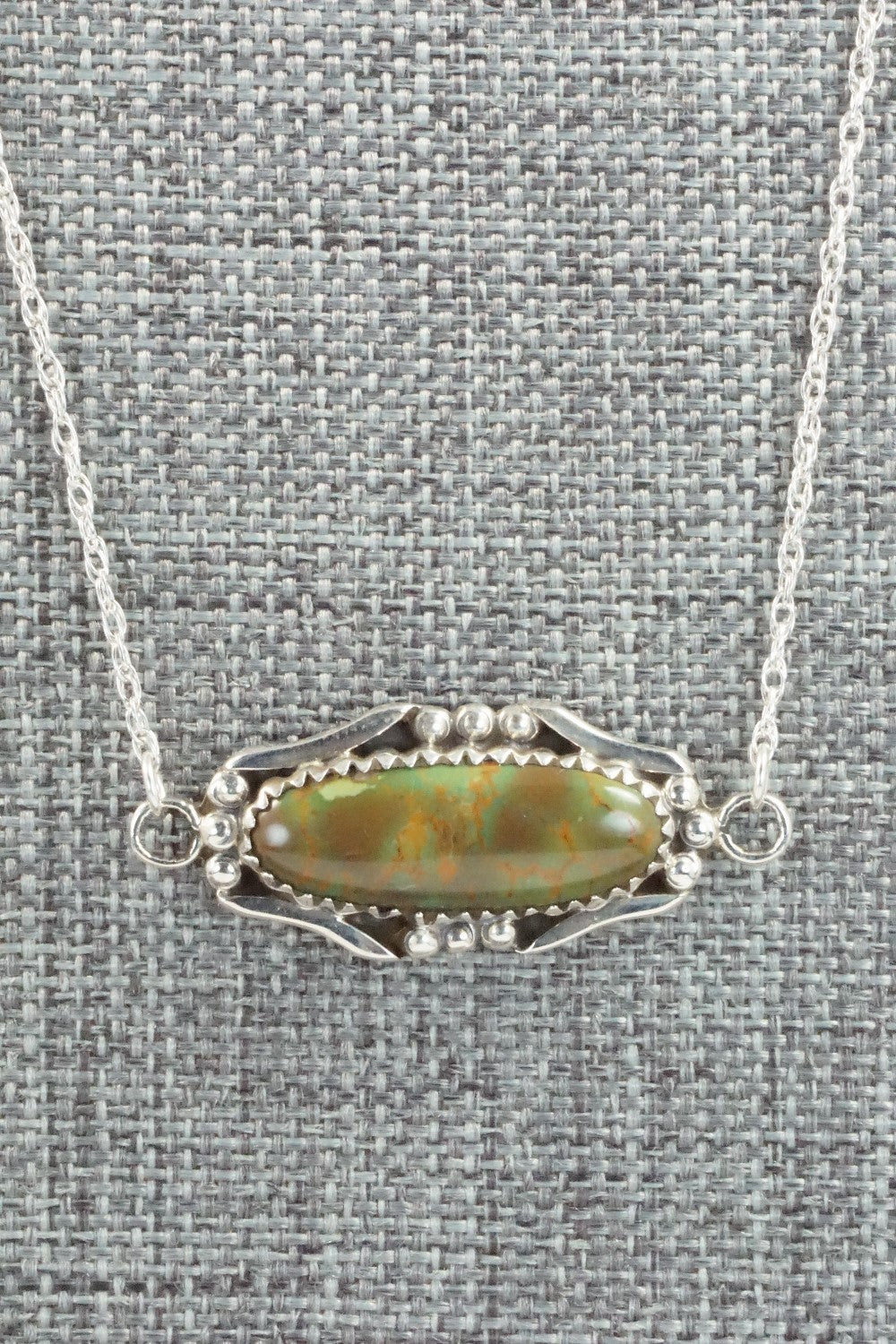 Turquoise & Sterling Silver Necklace - Helen Slim