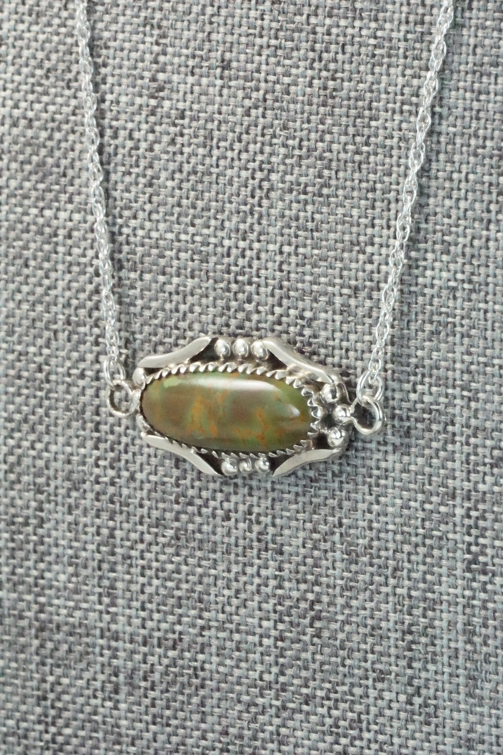Turquoise & Sterling Silver Necklace - Helen Slim