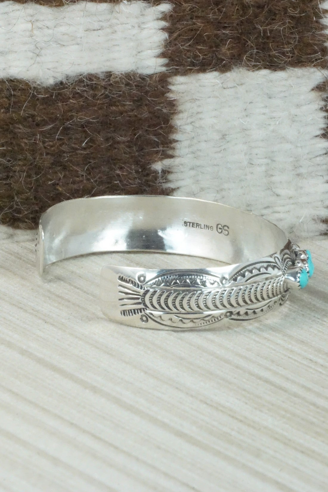 Turquoise & Sterling Silver Bracelet - Grace Silver