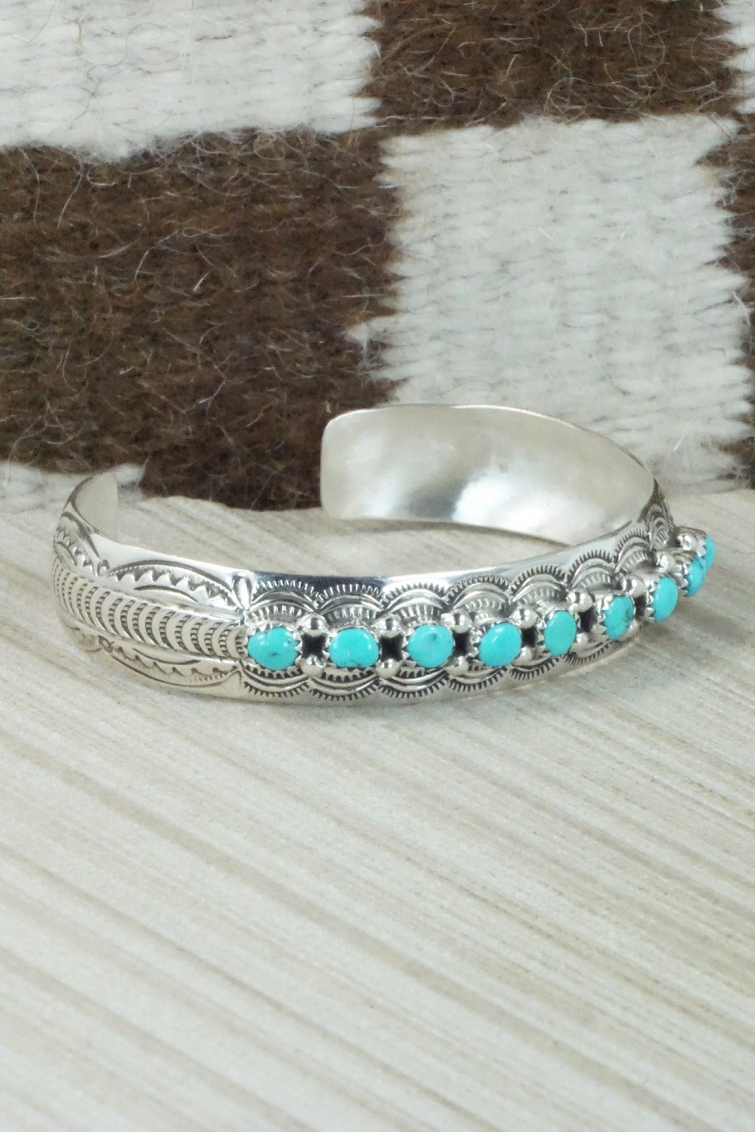 Turquoise & Sterling Silver Bracelet - Grace Silver