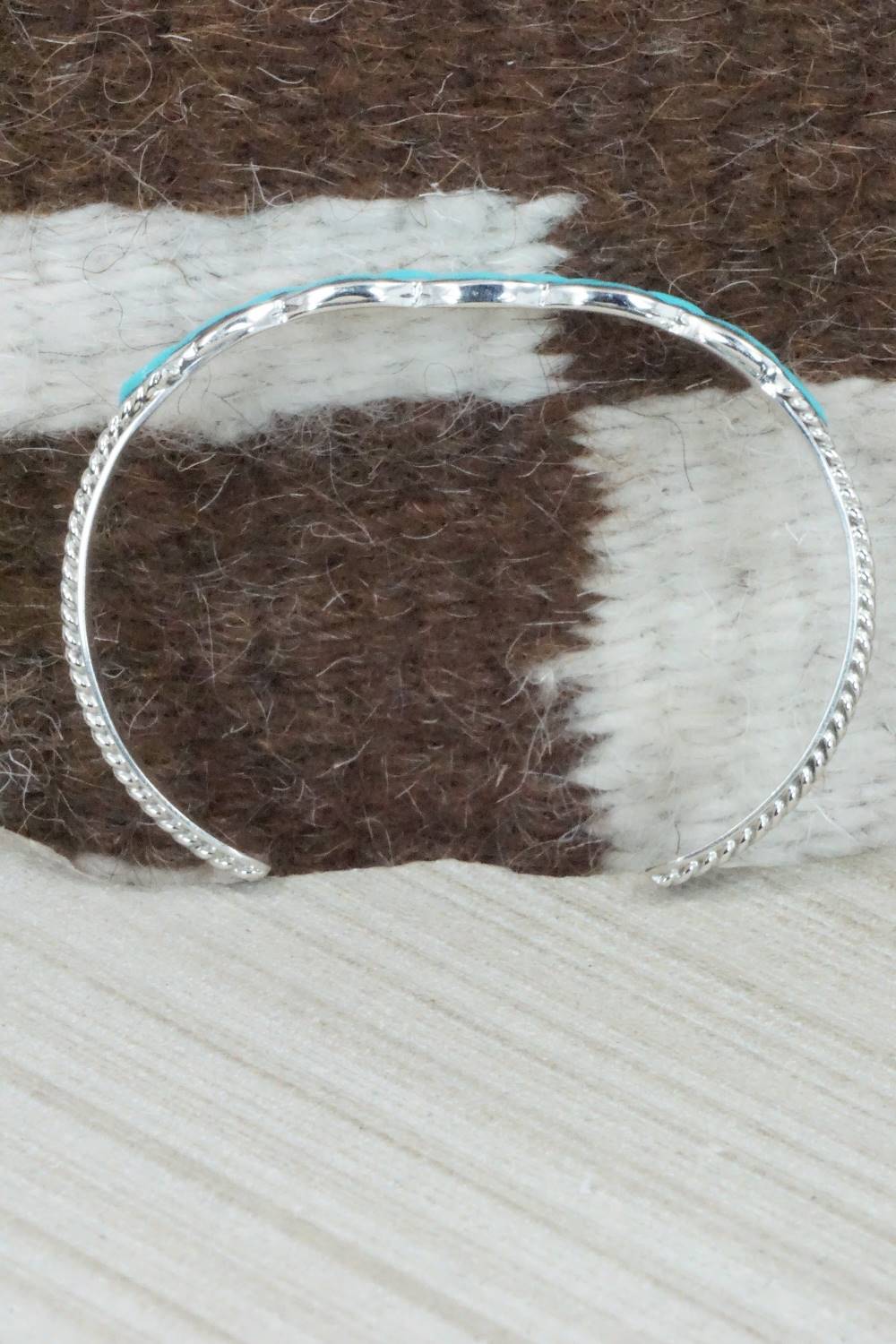 Turquoise & Sterling Silver Bracelet - Derrick Chavez & Lorelia