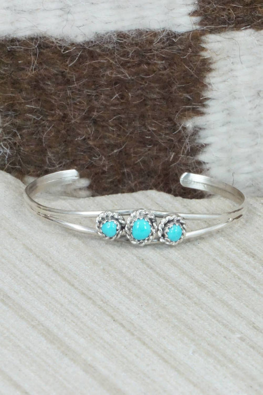 Turquoise and Sterling Silver Bracelet - Elton Cadman