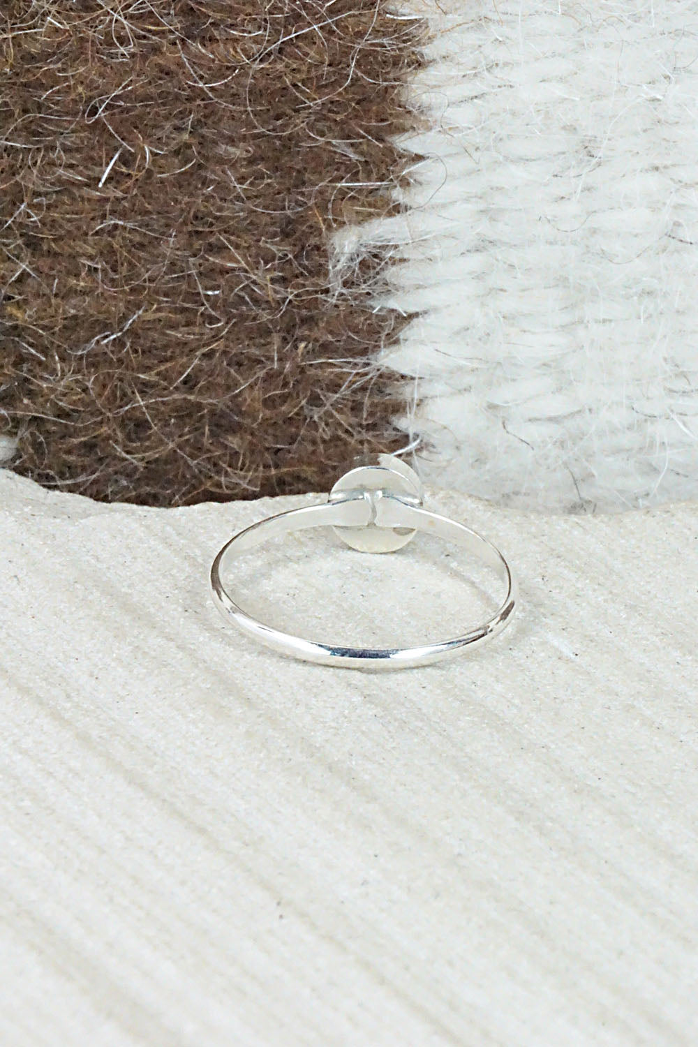 Opalite & Sterling Silver Ring - Arlinda Lalio - Size 6.25