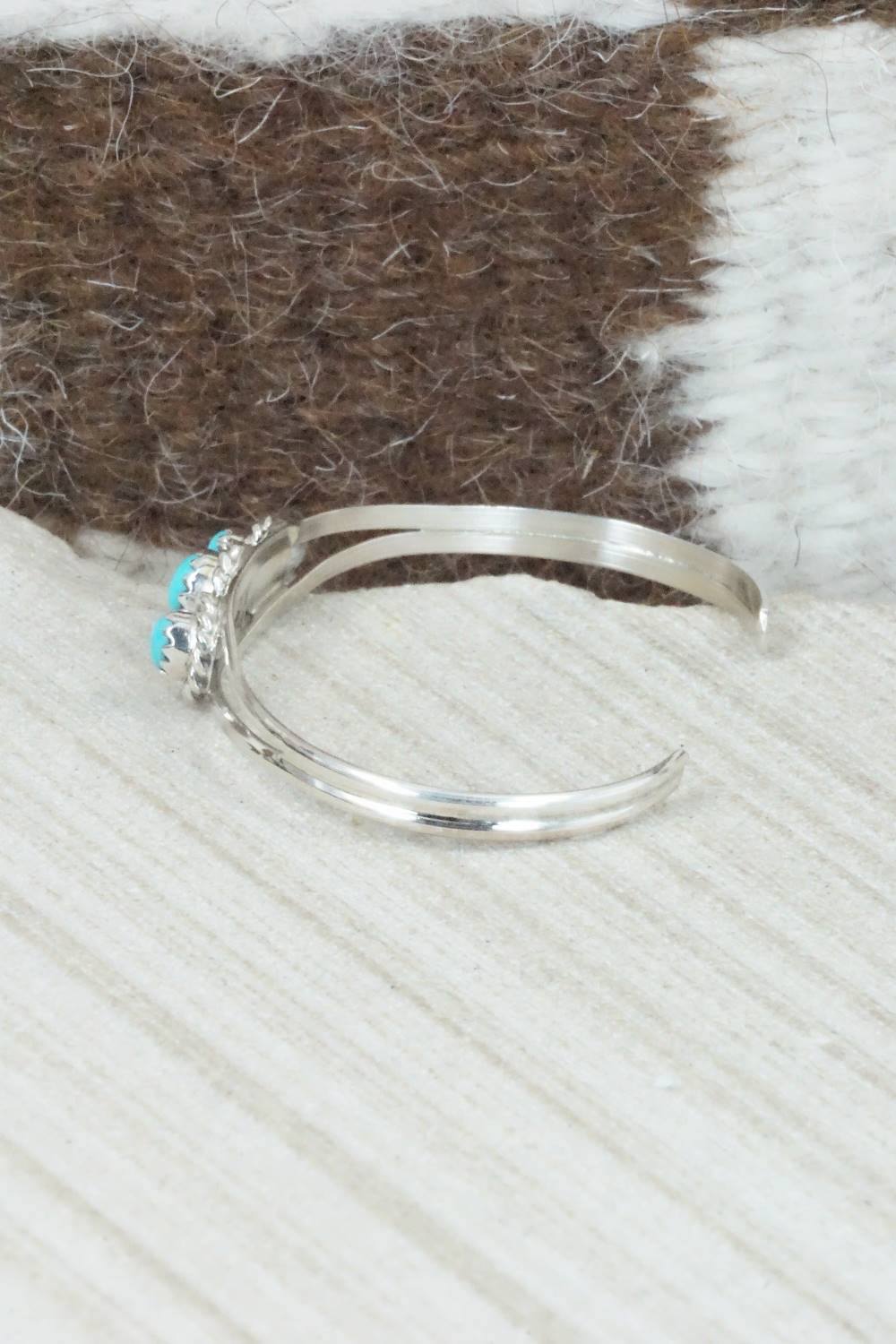 Turquoise and Sterling Silver Bracelet - Elton Cadman