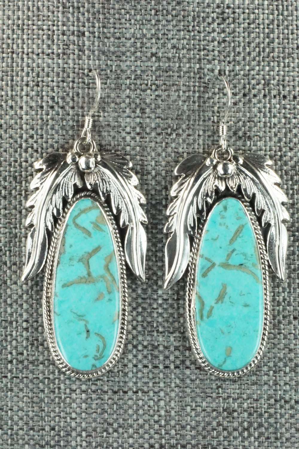 Turquoise & Sterling Silver Earrings - Bobby Platero