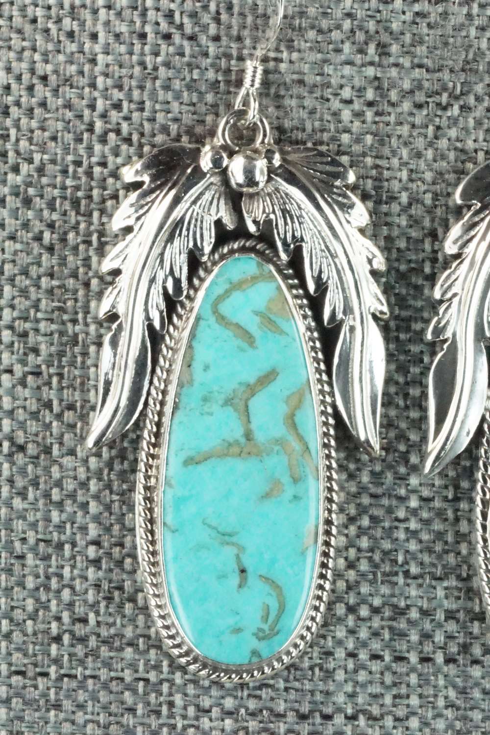 Turquoise & Sterling Silver Earrings - Bobby Platero