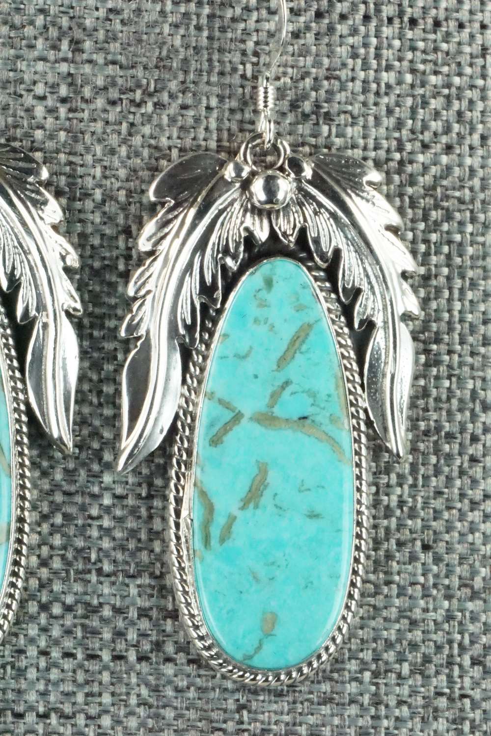 Turquoise & Sterling Silver Earrings - Bobby Platero