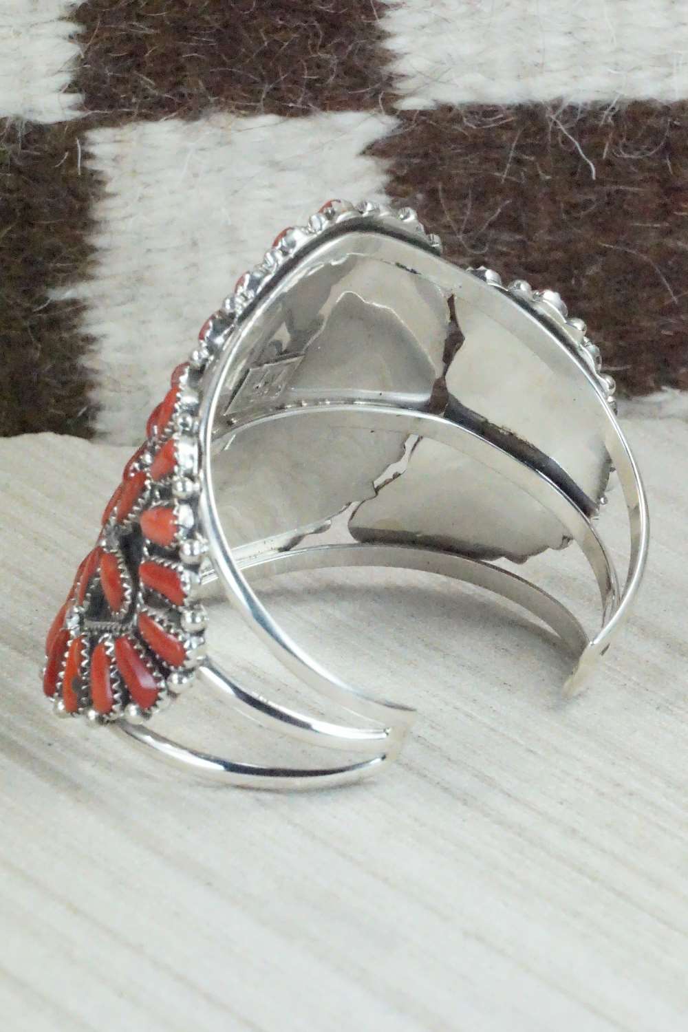 Coral & Sterling Silver Bracelet - Justina Wilson