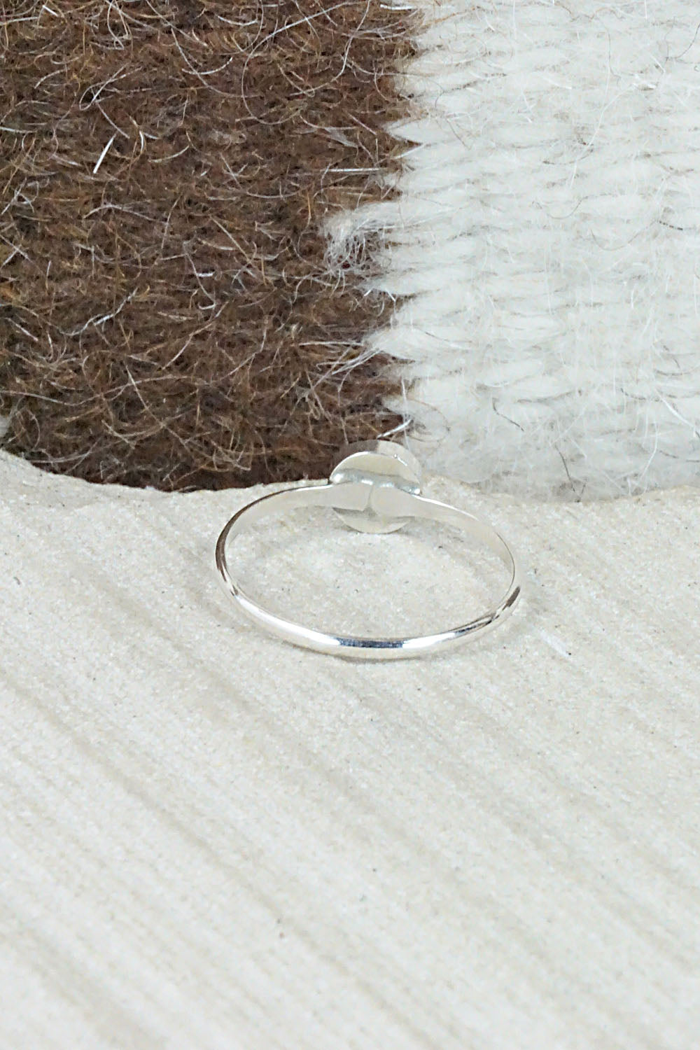 Opalite & Sterling Silver Ring - Arlinda Lalio - Size 7.75