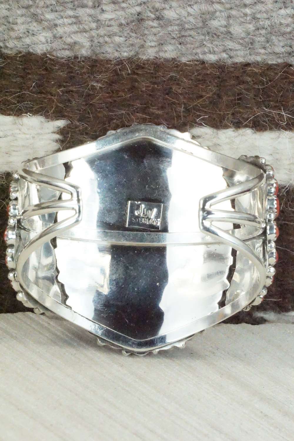 Coral & Sterling Silver Bracelet - Justina Wilson