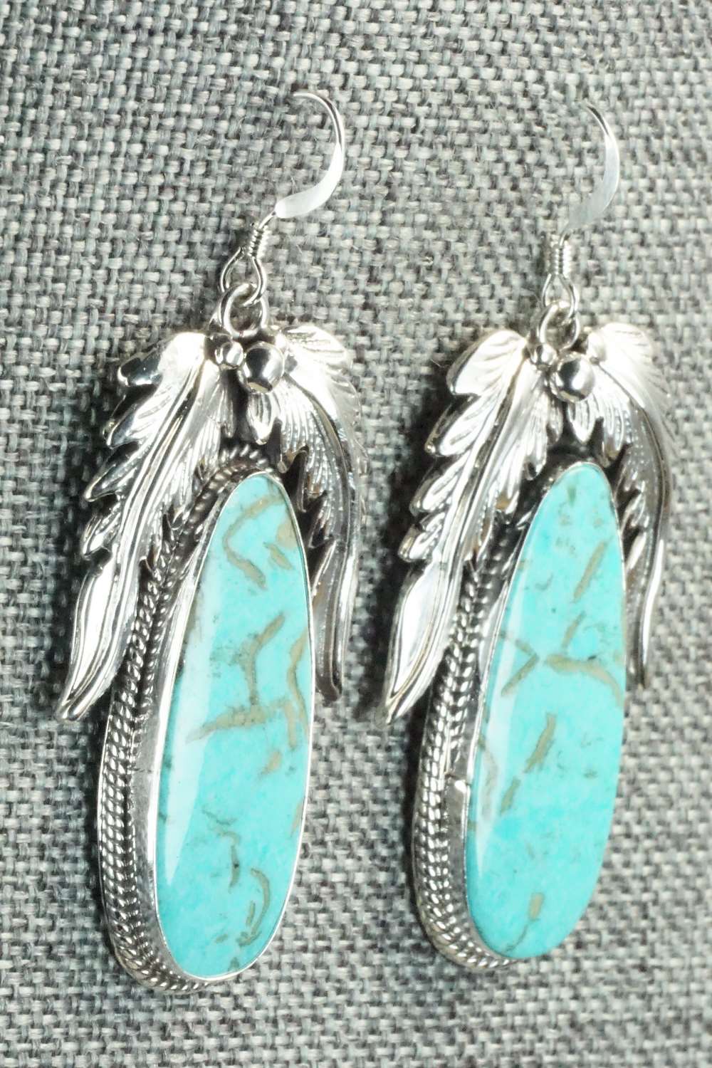 Turquoise & Sterling Silver Earrings - Bobby Platero