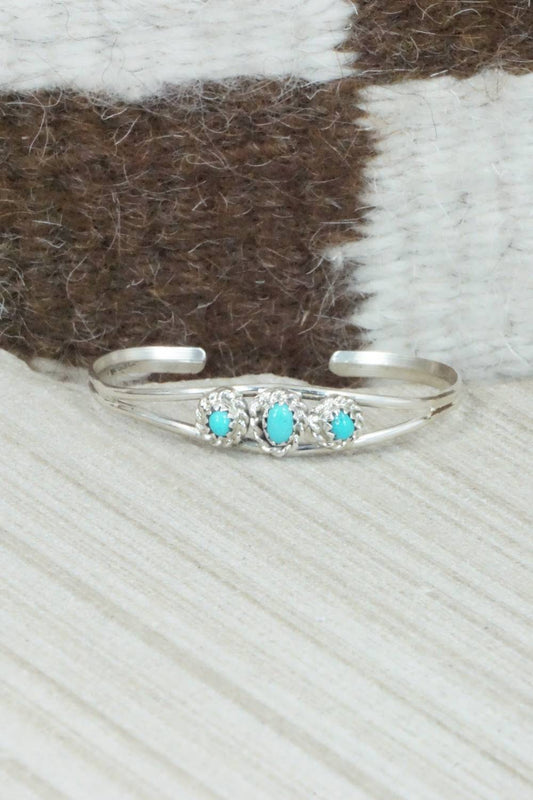 Turquoise and Sterling Silver Bracelet - Elton Cadman