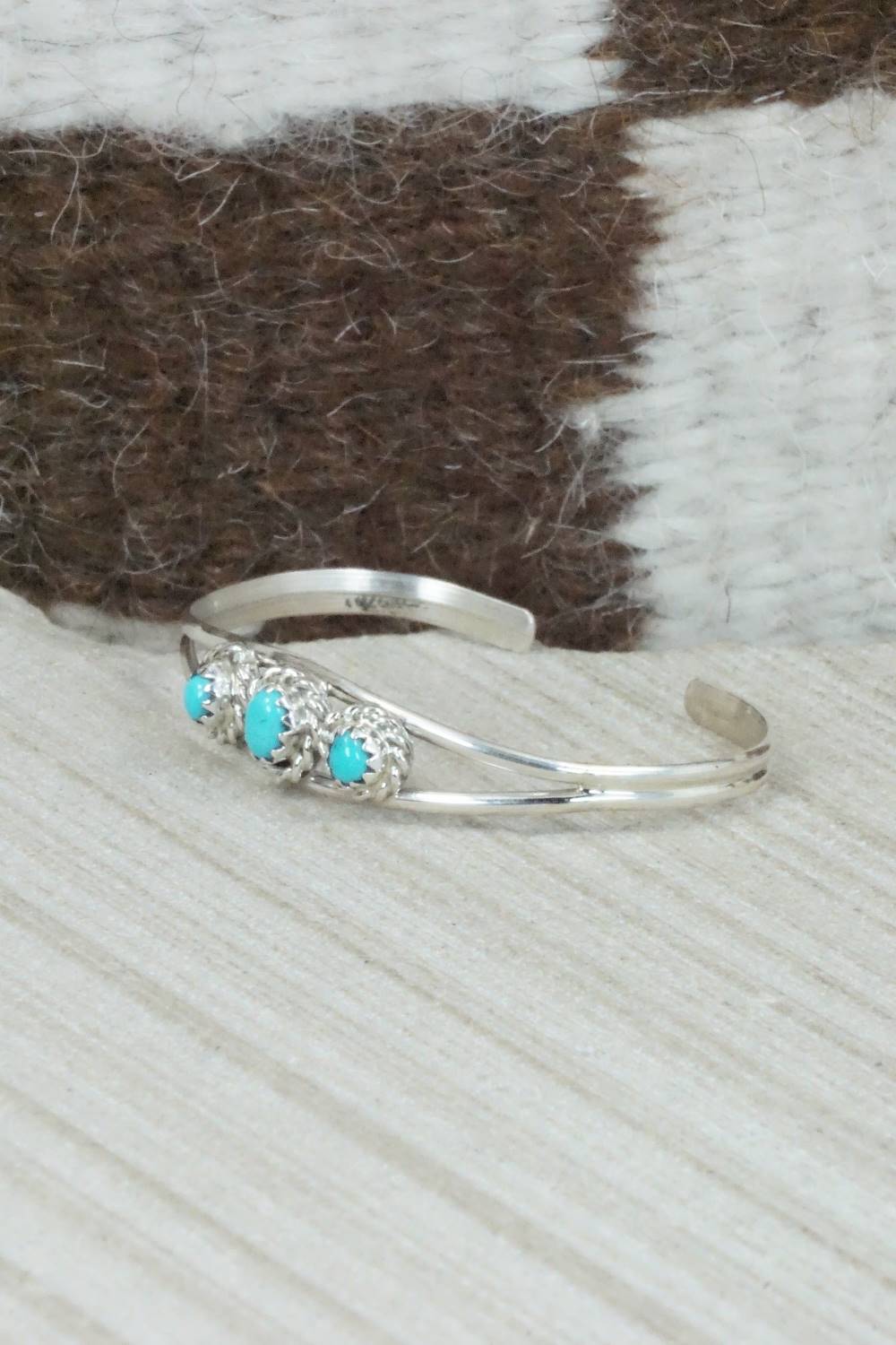 Turquoise and Sterling Silver Bracelet - Elton Cadman