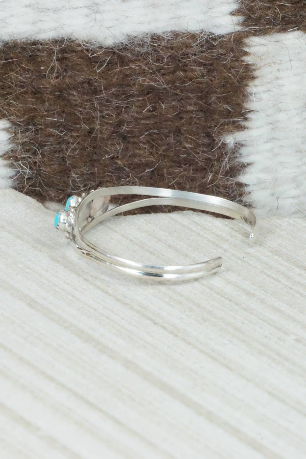 Turquoise and Sterling Silver Bracelet - Elton Cadman