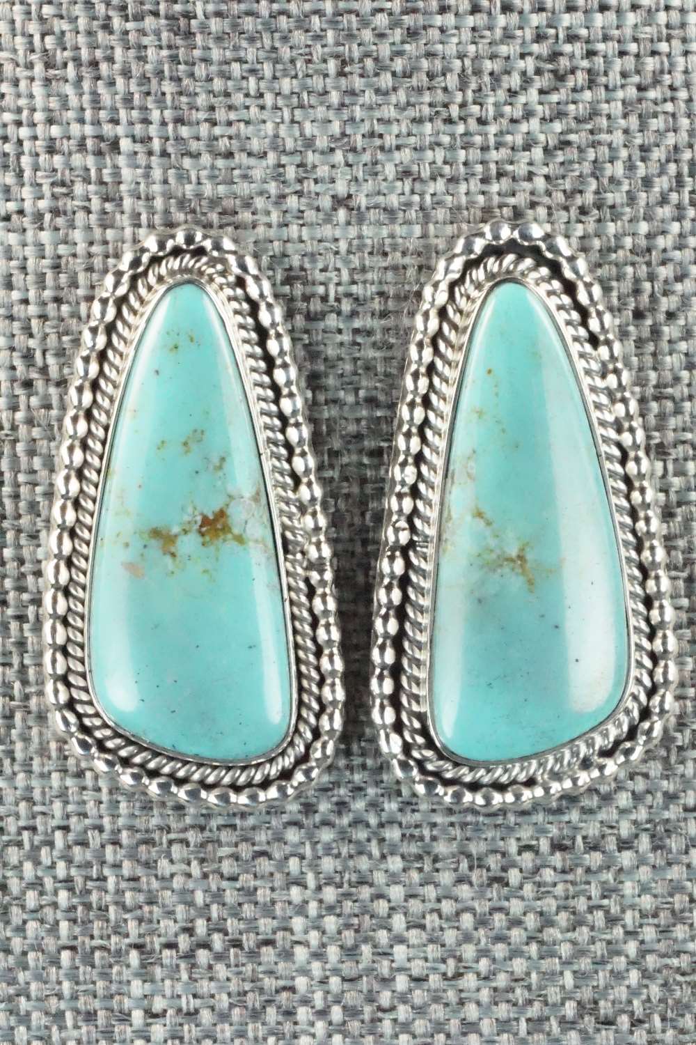 Turquoise and Sterling Silver Earrings - Annissa Martinez