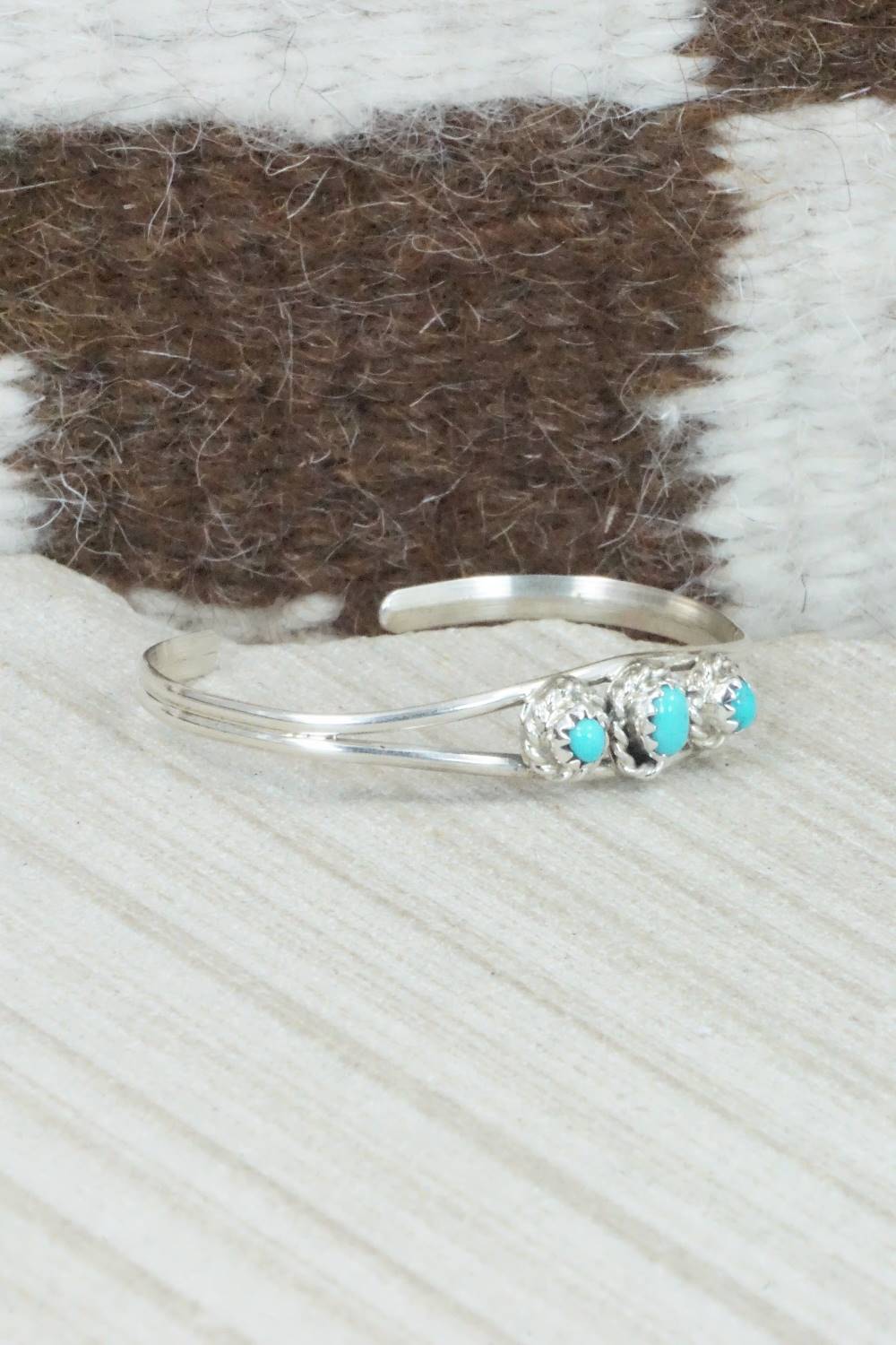 Turquoise and Sterling Silver Bracelet - Elton Cadman