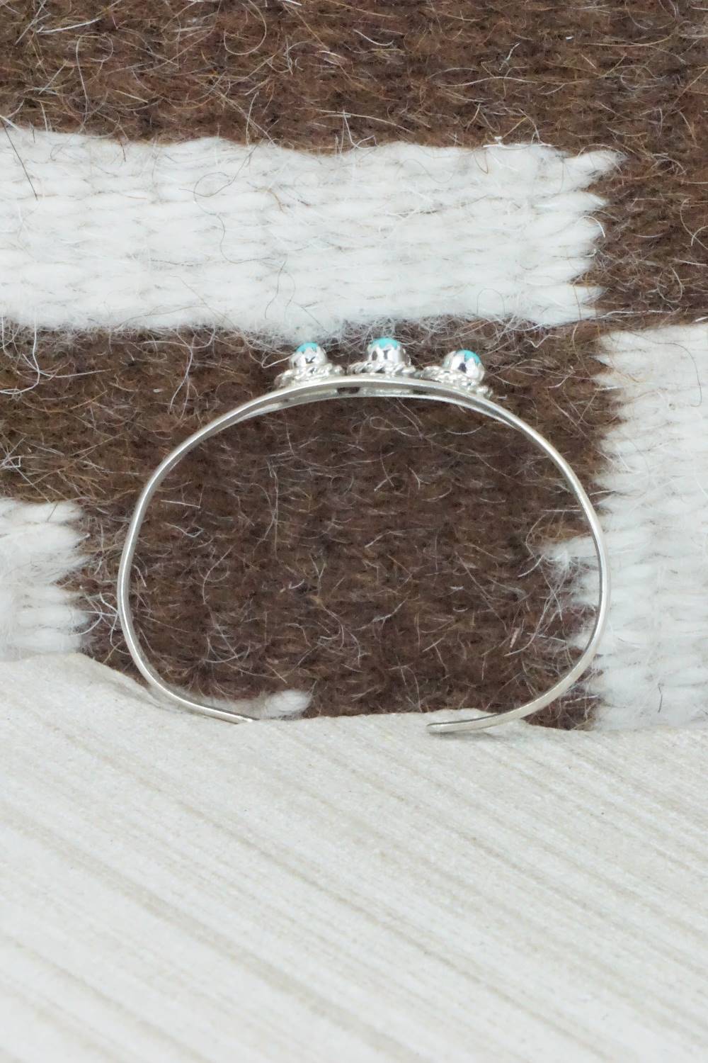 Turquoise and Sterling Silver Bracelet - Elton Cadman