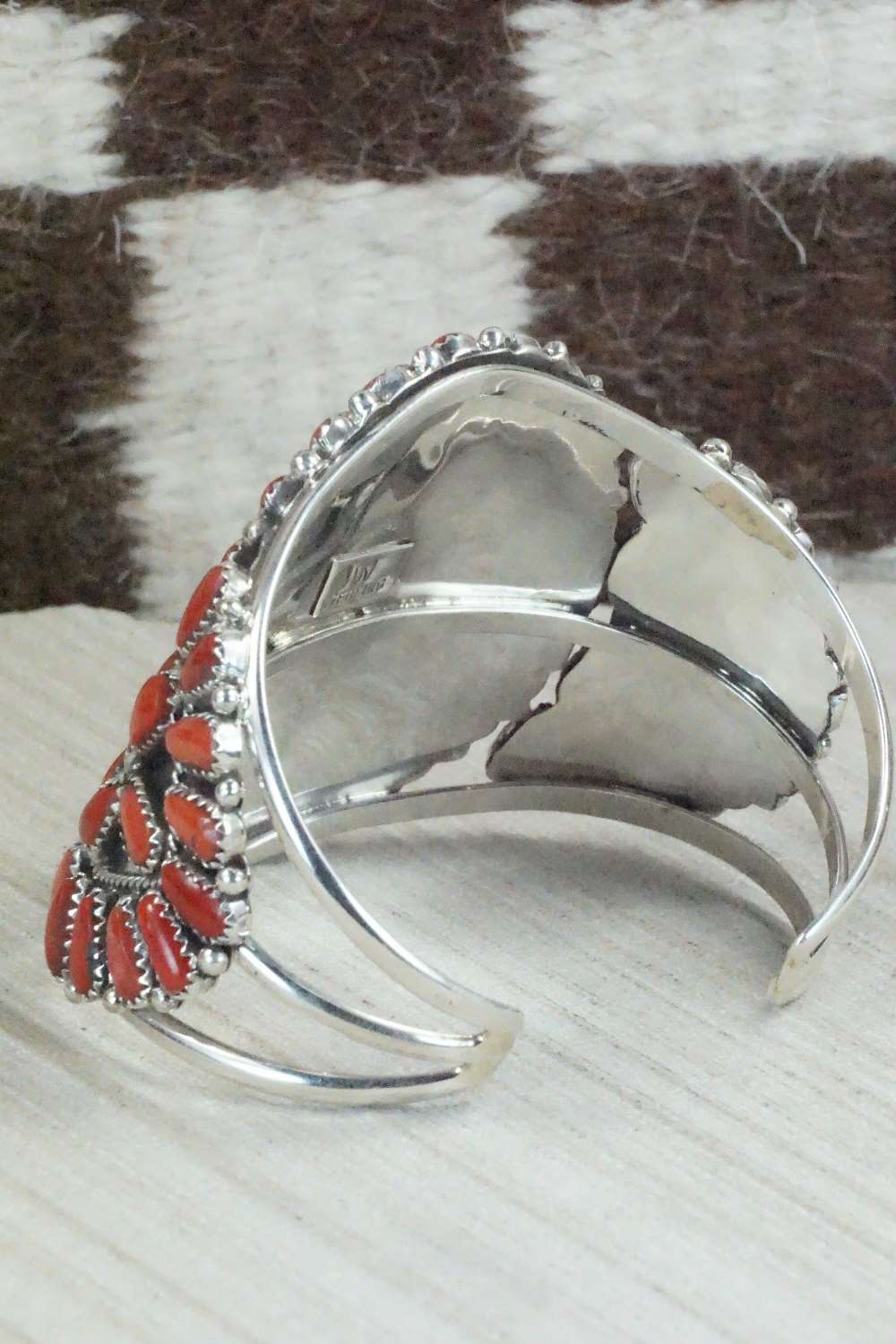 Coral & Sterling Silver Bracelet - Justina Wilson