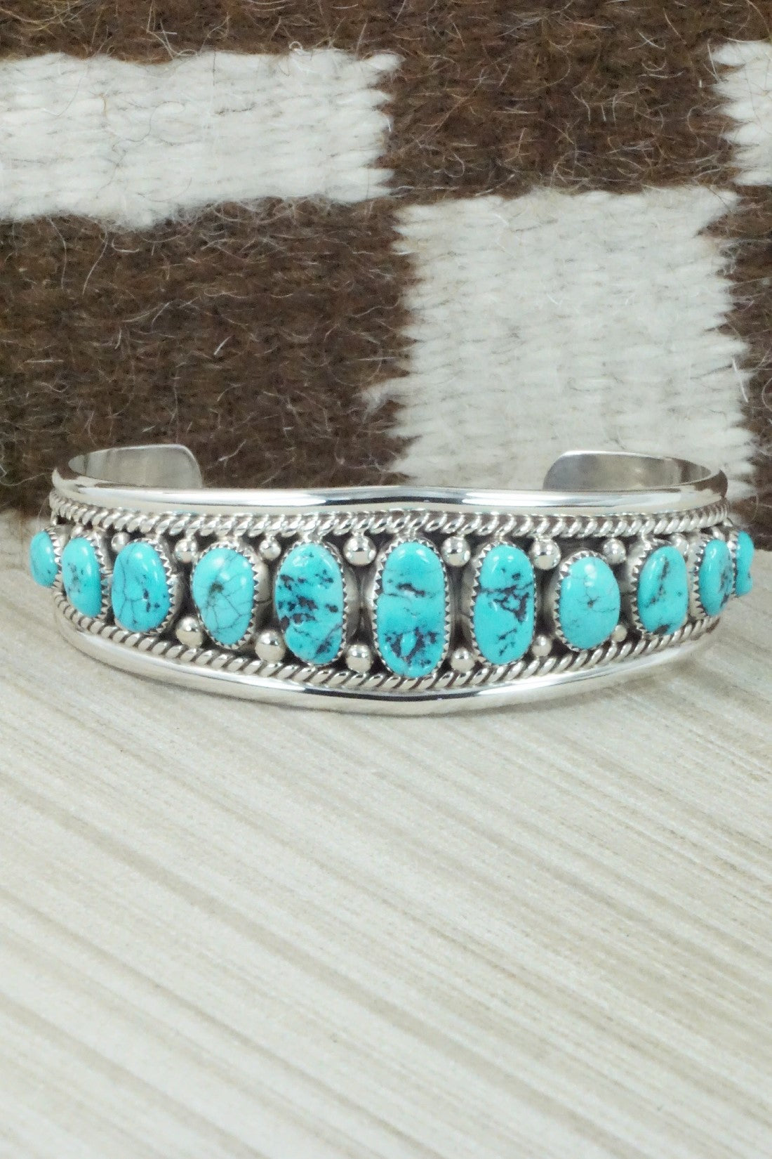 Turquoise & Sterling Silver Bracelet - Anthony Brown