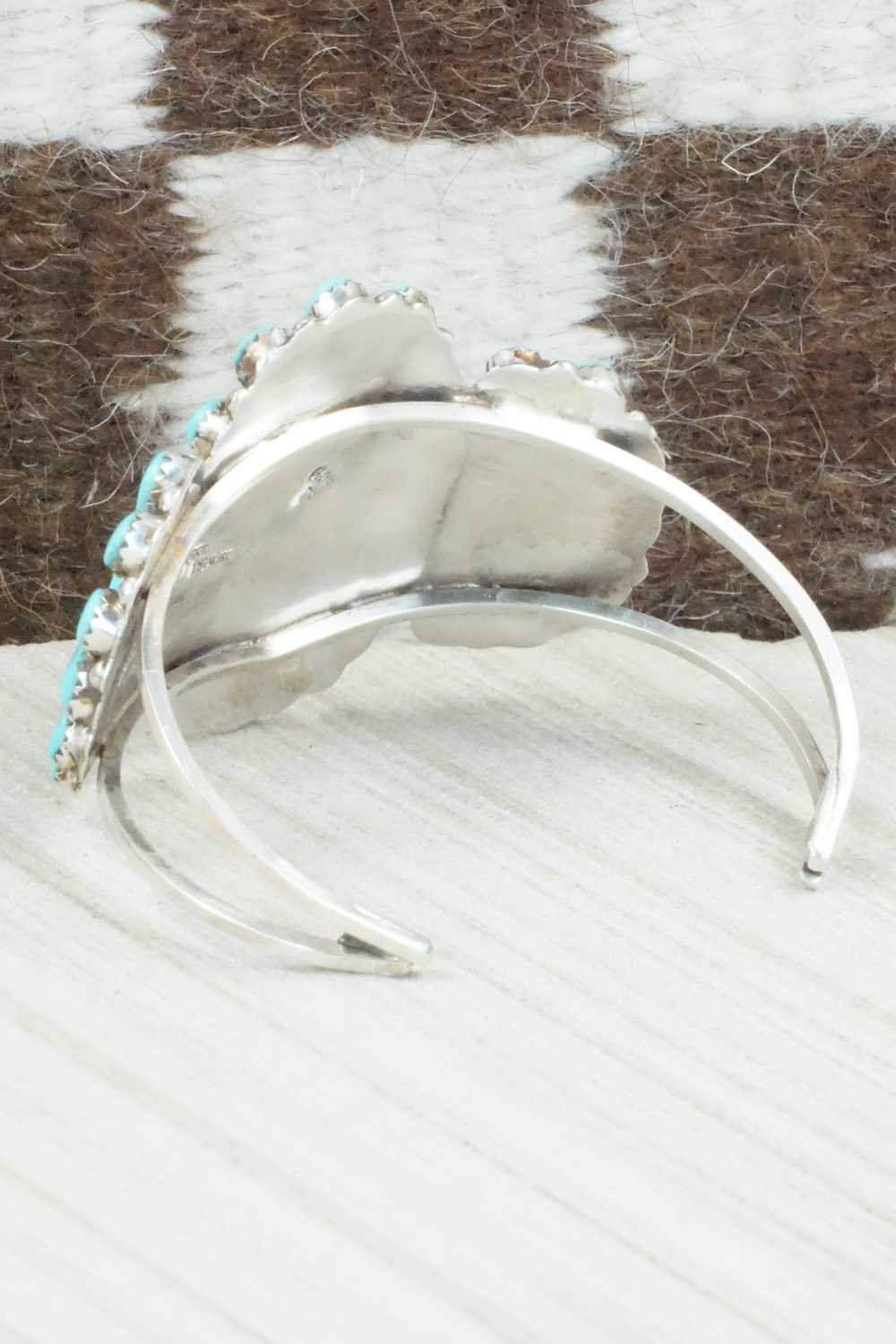Turquoise & Sterling Silver Bracelet - Evangeline Tsabetsaye