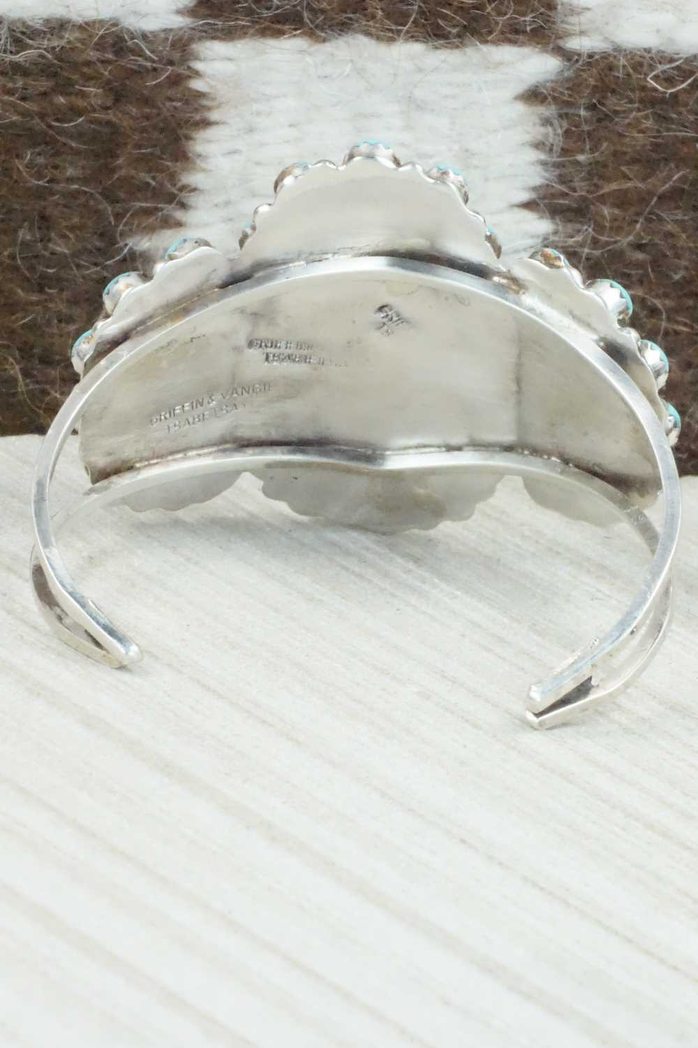 Turquoise & Sterling Silver Bracelet - Evangeline Tsabetsaye