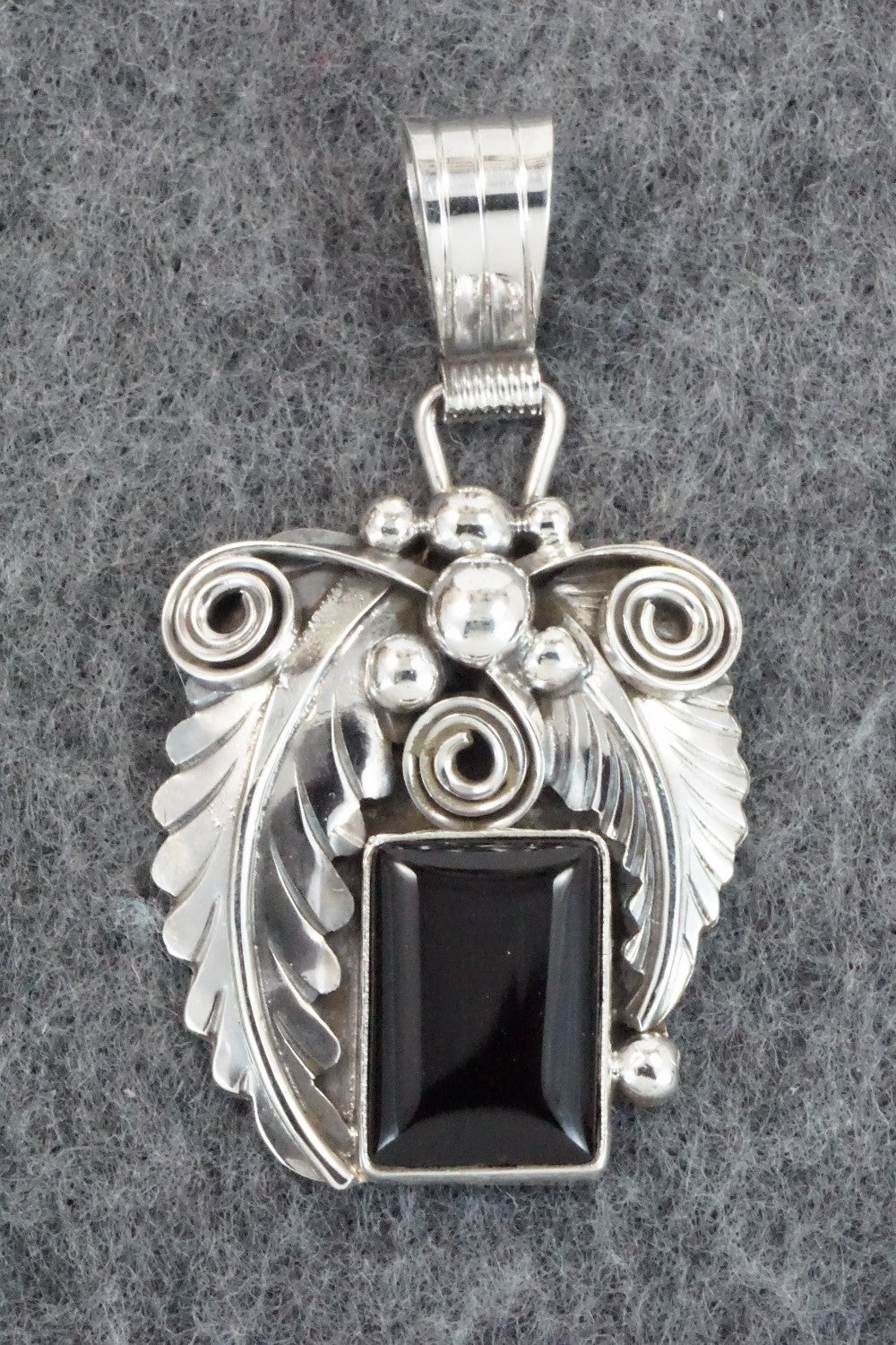 Onyx & Sterling Silver Pendant - Darrell Morgan