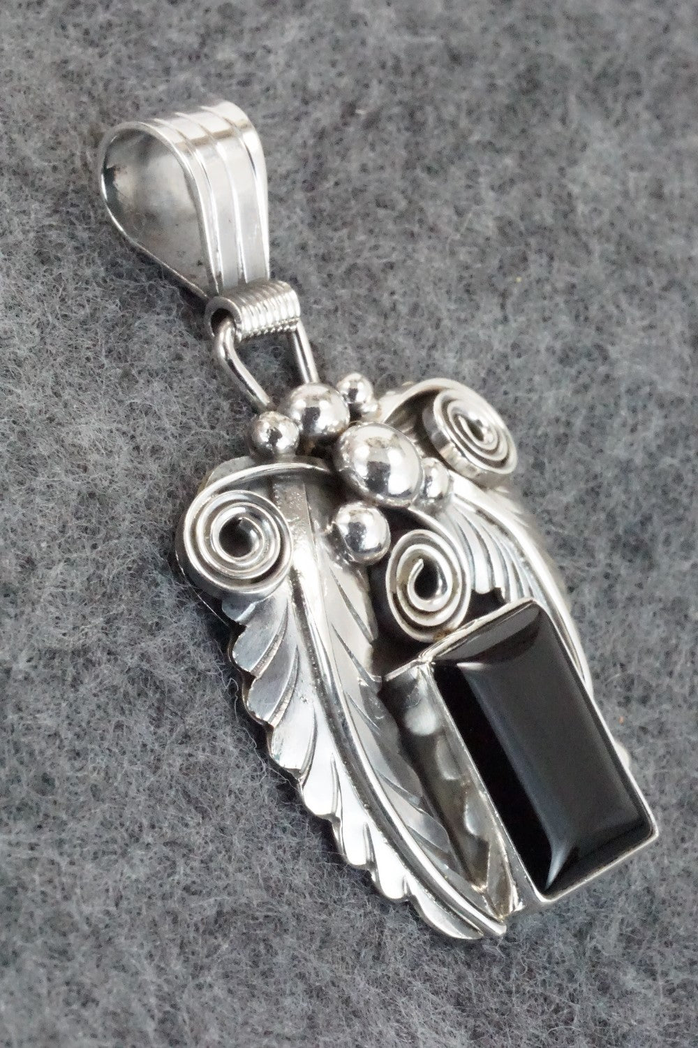 Onyx & Sterling Silver Pendant - Darrell Morgan