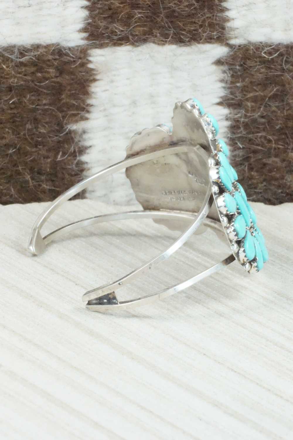 Turquoise & Sterling Silver Bracelet - Evangeline Tsabetsaye