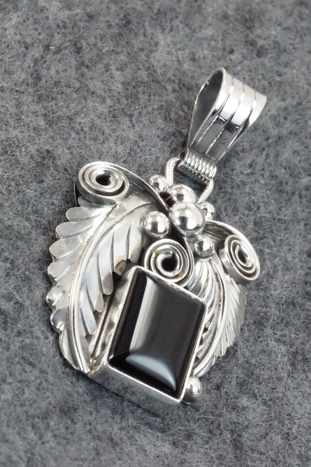Onyx & Sterling Silver Pendant - Darrell Morgan