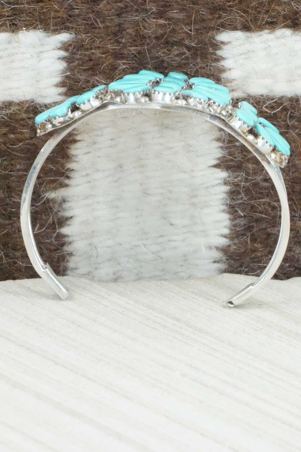 Turquoise & Sterling Silver Bracelet - Evangeline Tsabetsaye