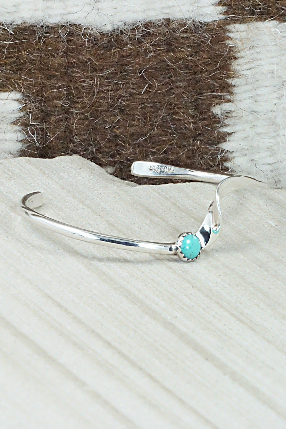 Turquoise & Sterling Silver Bracelet - Yolanda Skeets
