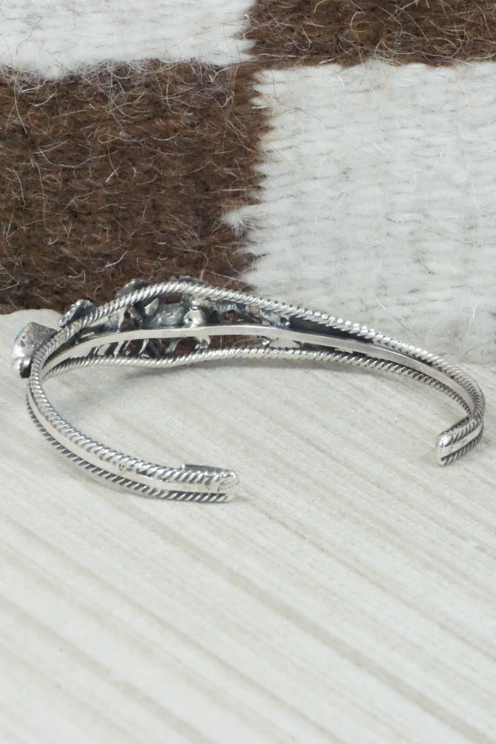 Turquoise & Sterling Silver Bracelet - Bobby Platero