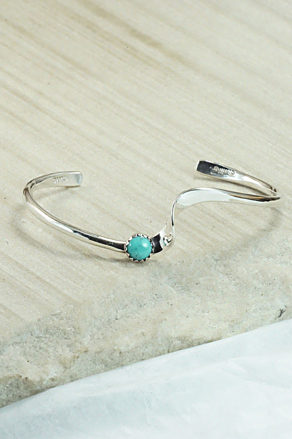 Turquoise & Sterling Silver Bracelet - Yolanda Skeets