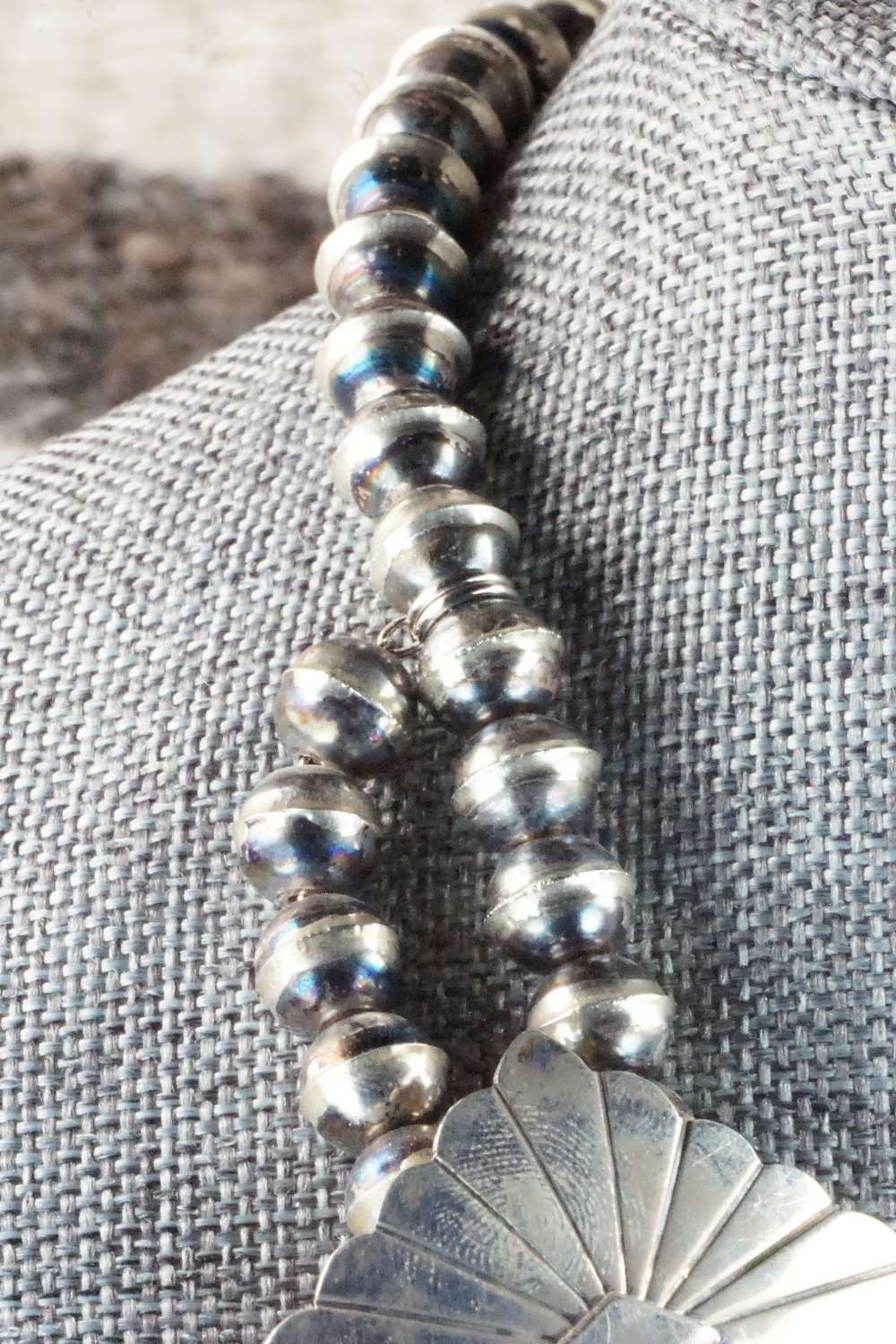 Sterling Silver Squash Blossom - Navajo