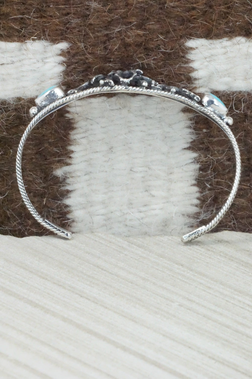 Turquoise & Sterling Silver Bracelet - Bobby Platero