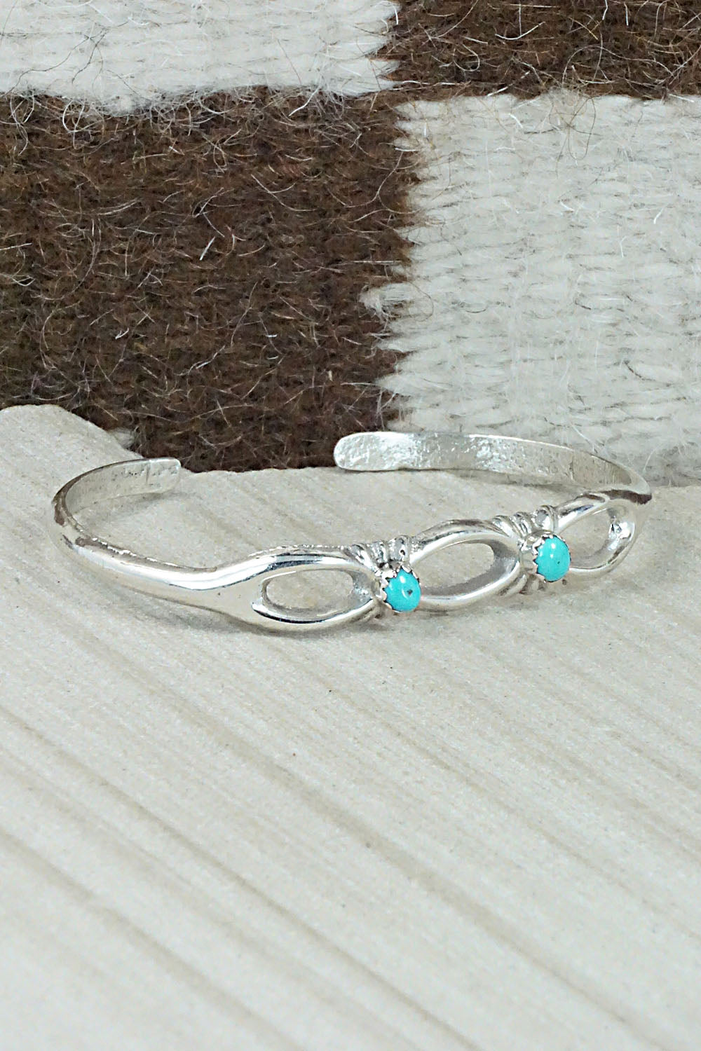 Turquoise & Sterling Silver Bracelet - Lorraine Chee