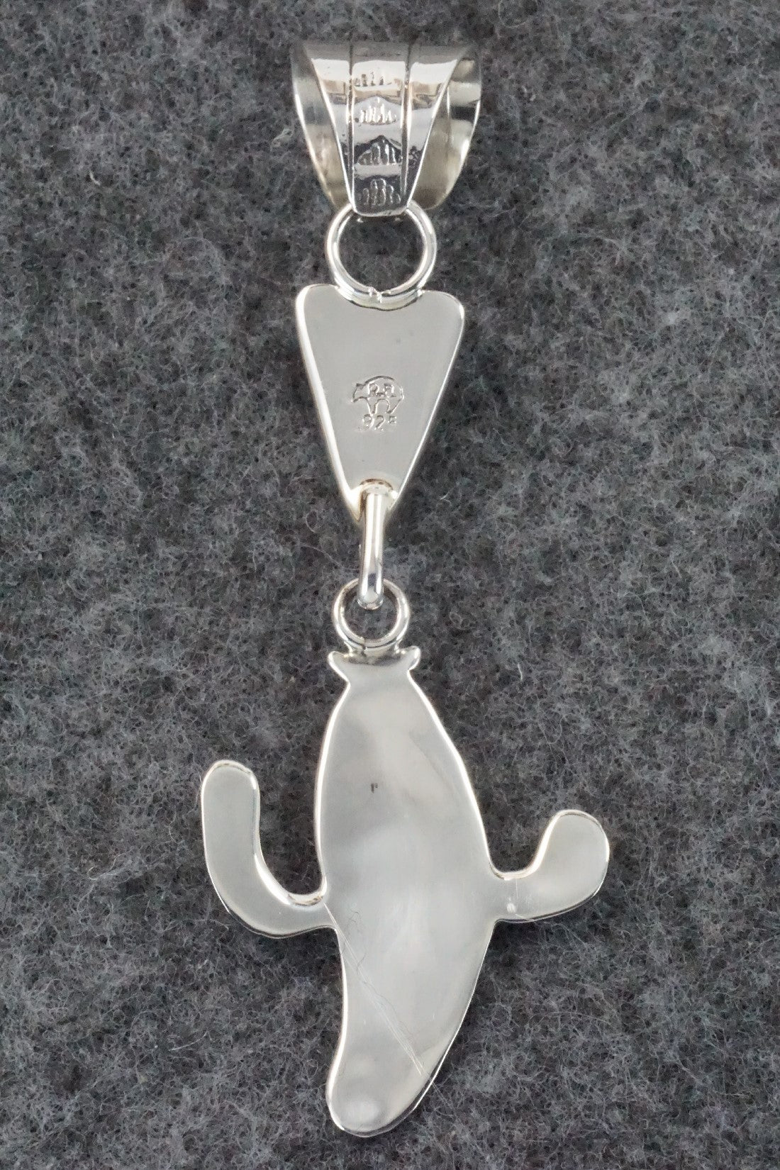 Turquoise & Sterling Silver Pendant - Sonyei Cohoe
