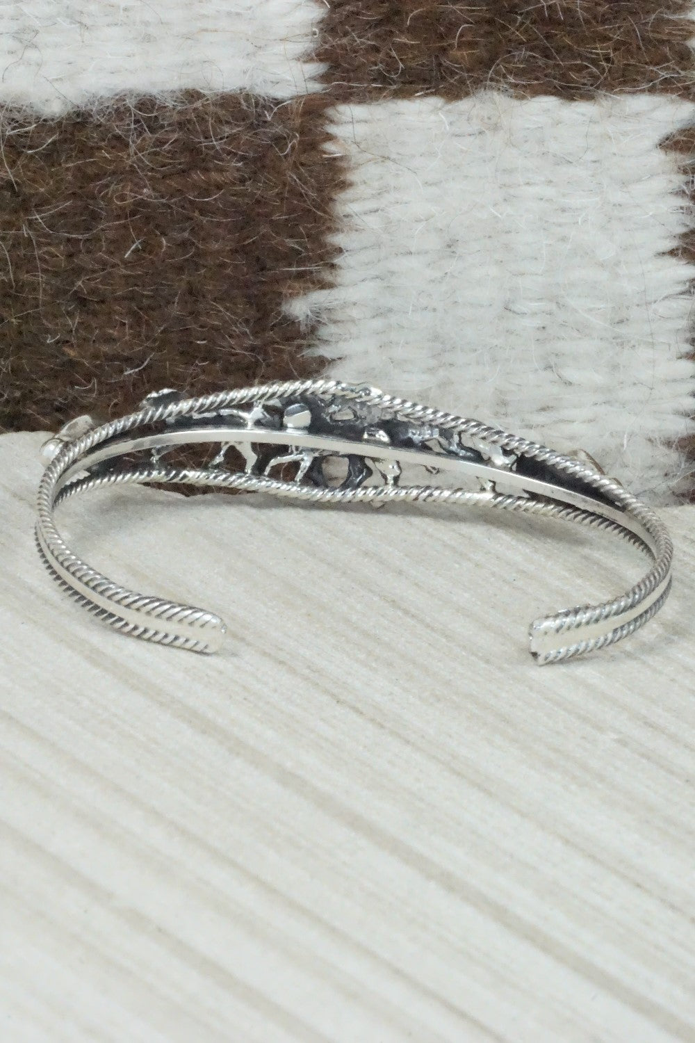 Turquoise & Sterling Silver Bracelet - Bobby Platero