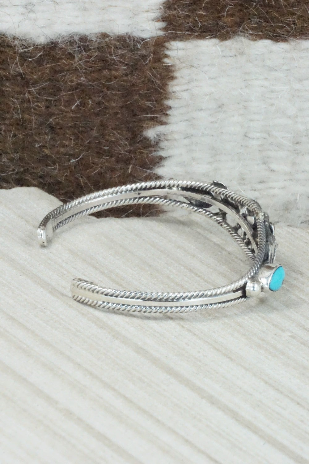 Turquoise & Sterling Silver Bracelet - Bobby Platero