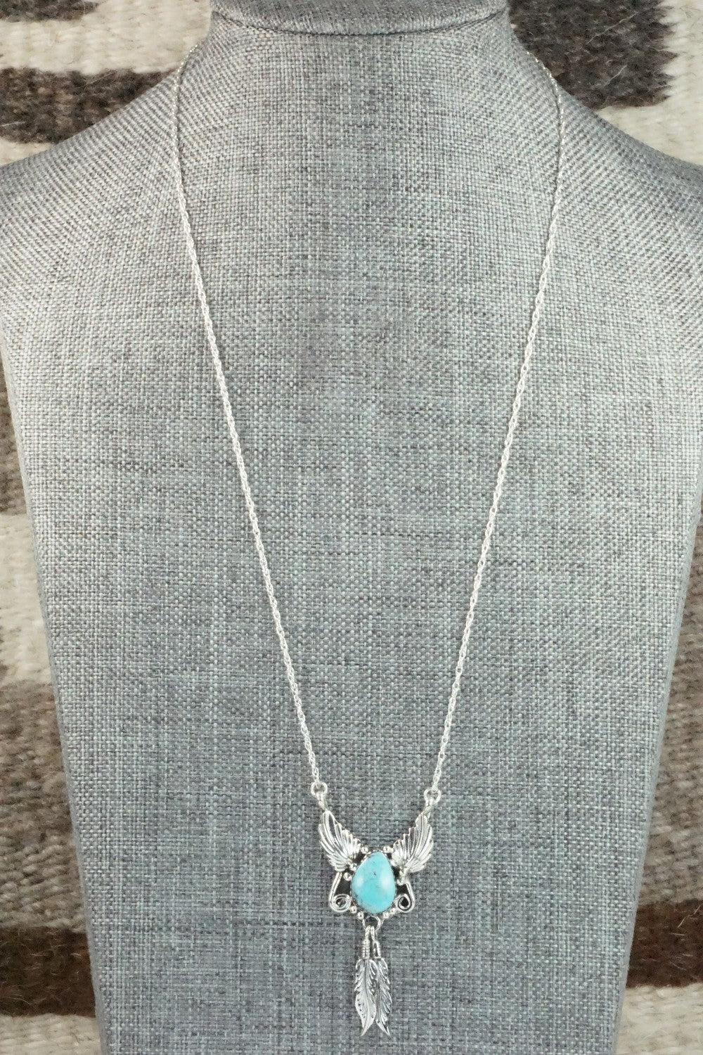 Turquoise & Sterling Silver Necklace - Rita Largo